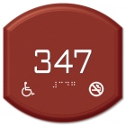 Room Number Sign - Handicap Accessible/No Smoking