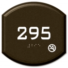 Room Number Sign - No Smoking
