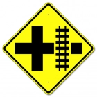 Railroad Intersection Warning Sign