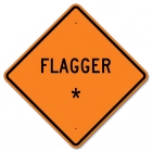 Flagger Sign