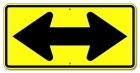 Reflective Arrow Sign
