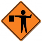Flagger Sign - Symbol Only