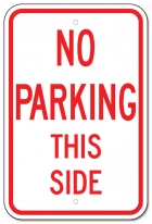 No Parking This Side