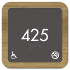 Room Number Sign - Handicap Accessible/No Smoking
