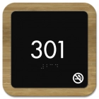 Room Number Sign - No Smoking