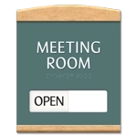 2-Line Room Sign w/Sliding Panel