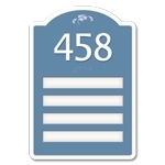 Room Number w/ 4 Name Inserts