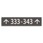 1-Line Perpendicular Overhead Sign