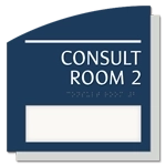 2-Line Common Room Sign w/ Window