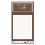 2-Line Meeting Room Sign w/Window & Sliding Panel