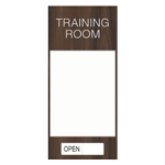 2-Line Meeting Room Sign w/Window & Sliding Panel