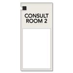 2-Line Meeting Room Sign w/Window