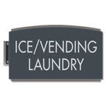 2-Line Perpendicular Overhead Sign