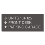 3-Line Directional Sign