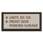 3-Line Directional Sign