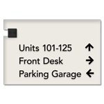 3-Line Directional Sign