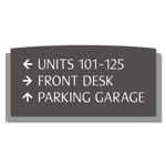 3-Line Directional Sign