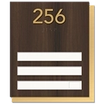 3-Slot Patient Room Sign