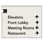 4-Line Directional Sign