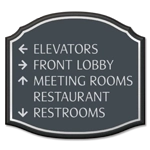 5-Line Directional Sign