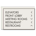 5-Line Directional Sign