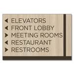 5-Line Directional Sign