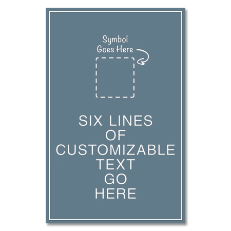 6-Line General Information Sign w/Symbol