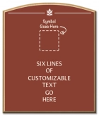 6-Line General Information Sign w/Symbol