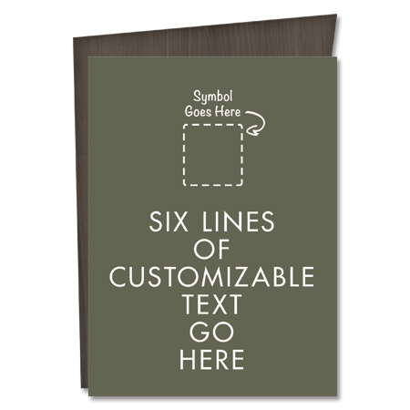 6-Line General Information Sign w/Symbol