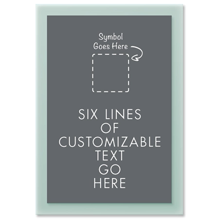 6-Line General Information Sign w/Symbol