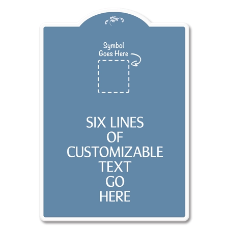 6-Line General Information Sign w/Symbol