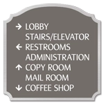 7-Line Directional Sign