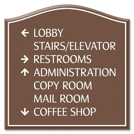 7-Line Directional Sign