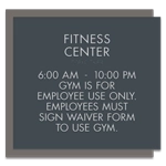 8-Line Common Room Sign