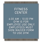 8-Line Common Room Sign