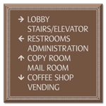 8-Line Directional Sign