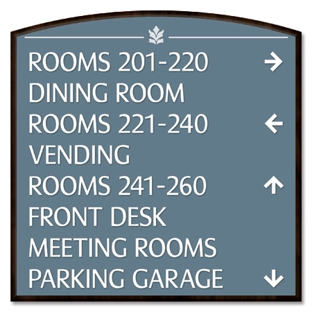 8-Line Directional Sign