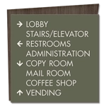 8-Line Directional Sign