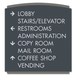 8-Line Directional Sign
