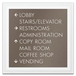 8-Line Directional Sign
