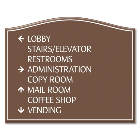 8-Line Directional Sign
