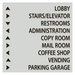 9-Line Directional Sign
