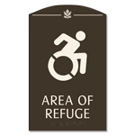 Area of Refuge Sign - Dynamic ISA Symbol