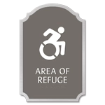 Area of Refuge Sign - Dynamic ISA Symbol