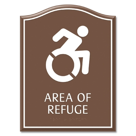 Area of Refuge Sign - Dynamic ISA Symbol