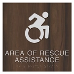 Area of Rescue Assistance Sign - NYC Compliant