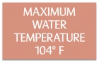 Arkansas Spa Water Temperature Sign