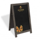 Chalkboard Rustic Real Wood A-frame Sidewalk Sign