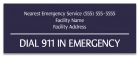 Delaware Pool Emergency Phone Sign