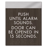 Delayed Egress Push/Pull Sign - CA Code